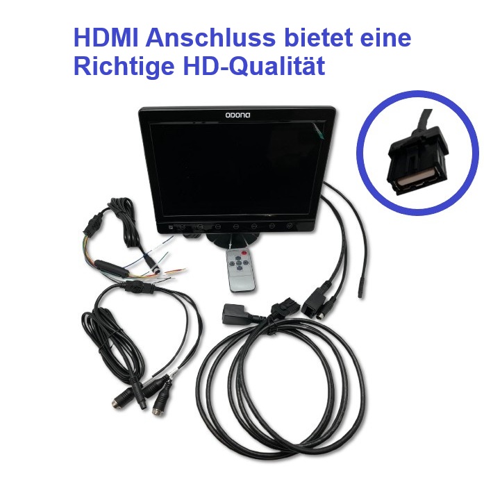 360° Rundumsicht System mit 10" Monitor