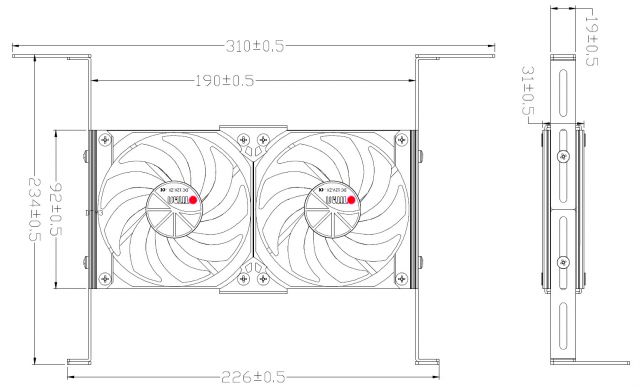 Kühlschrank-Doppellüfter TTC-SC19(A) mit AUTOMATIK + Timermodus
