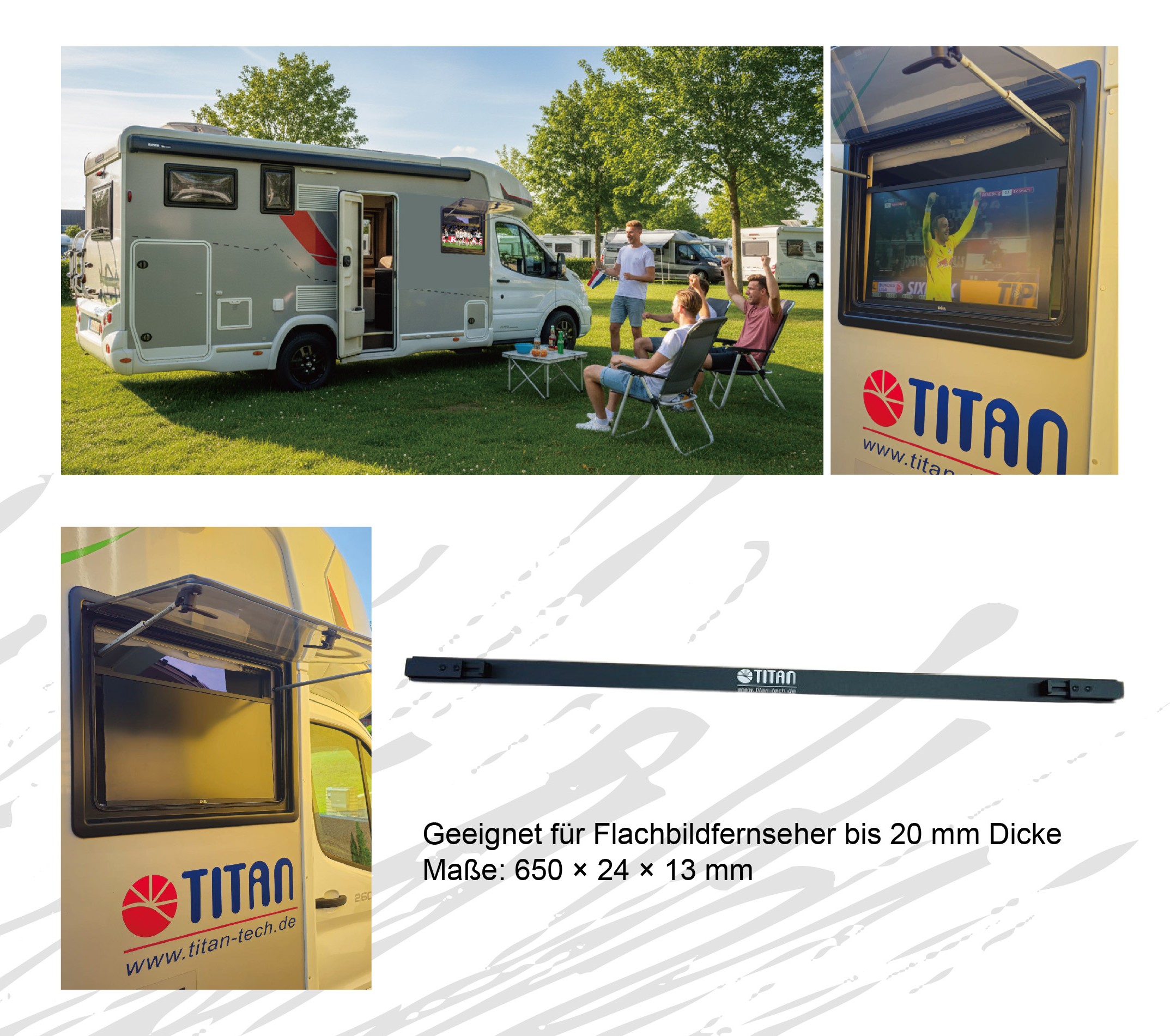 Camper Fenster TV-Halter TTC-TH65
